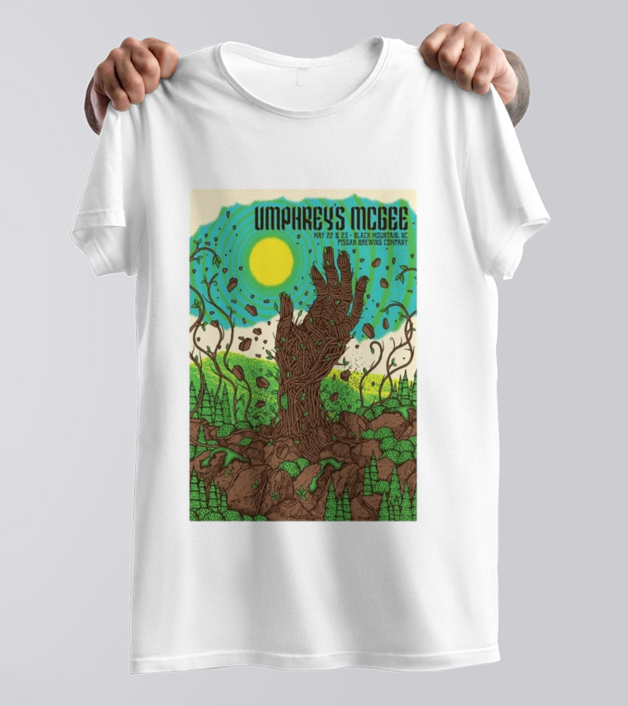 Umphrey's McGee May 22 23 Black Mountain NC Pisgah Brewing Company Tour T-Shirt