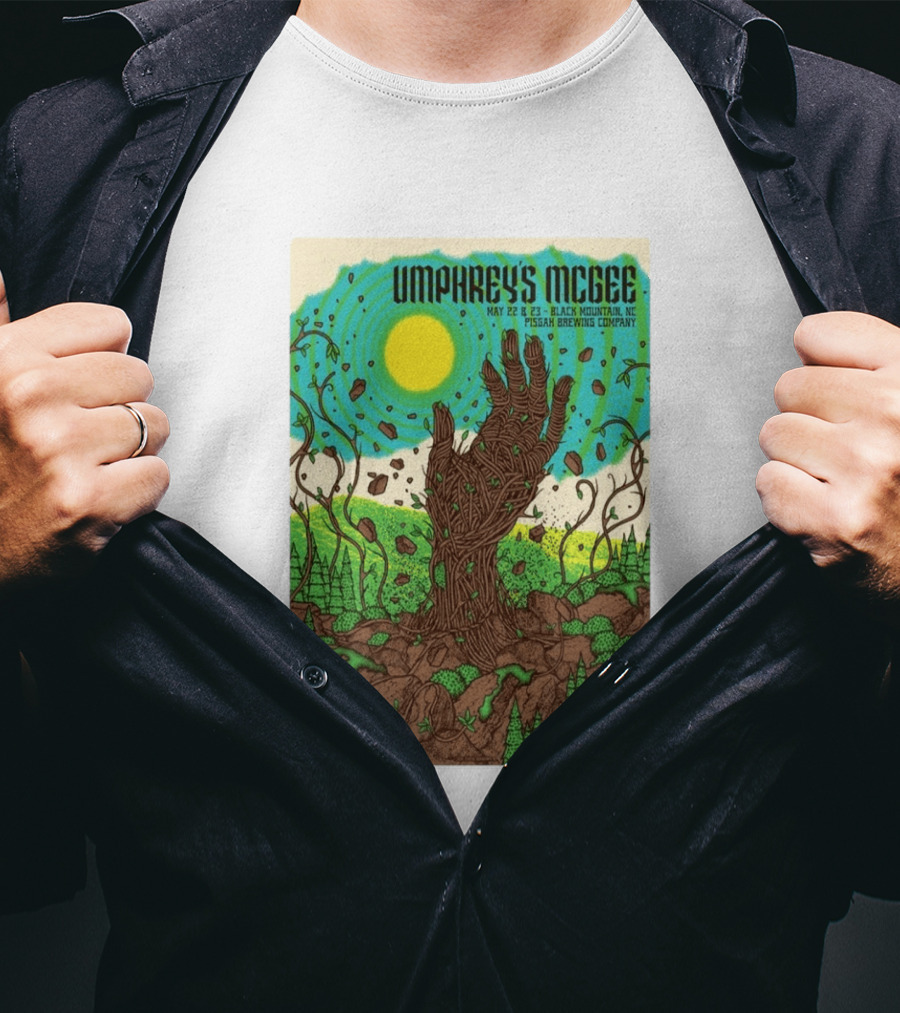 Umphrey's McGee May 22 23 Black Mountain NC Pisgah Brewing Company Tour T-Shirt