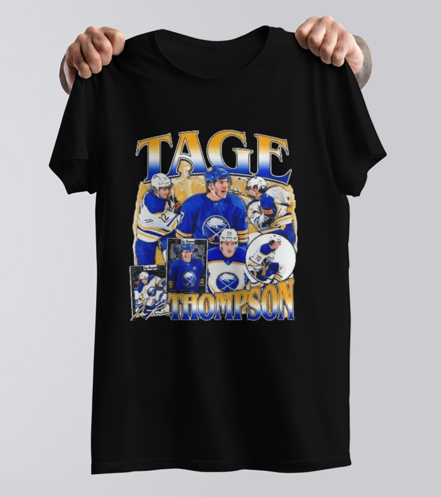 Tage Thompson Buffalo Sabres Hockey Collage T-Shirt
