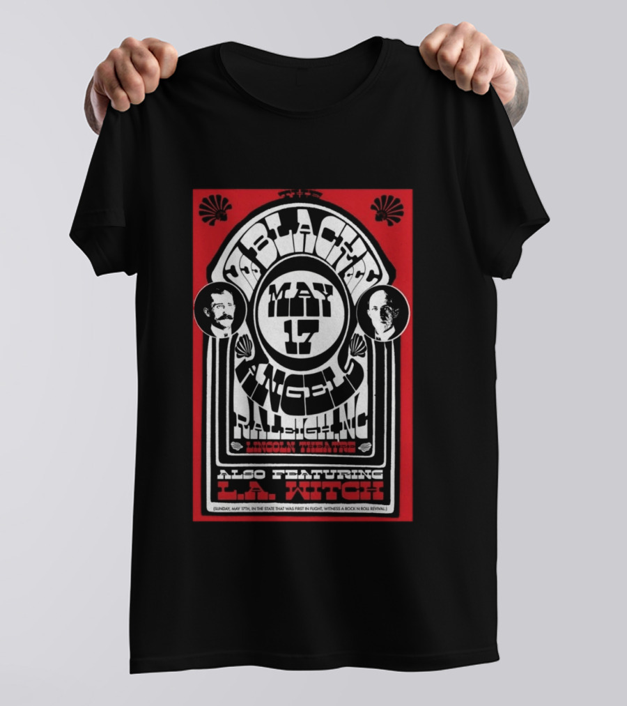 The Black Angels May 17 Raleigh NC Lincoln Theatre Featuring LA Witch 2026 T-Shirt