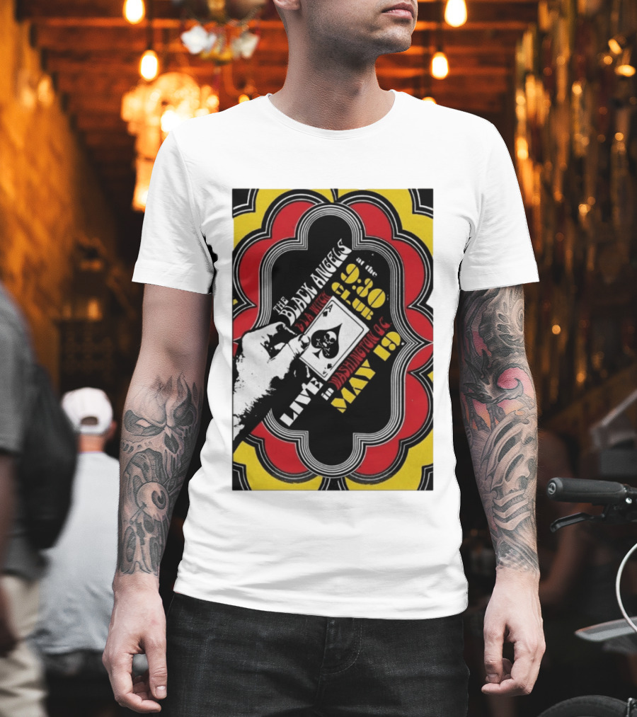 The Black Angels Live Washington D.C. May 19 Playing Card T-Shirt