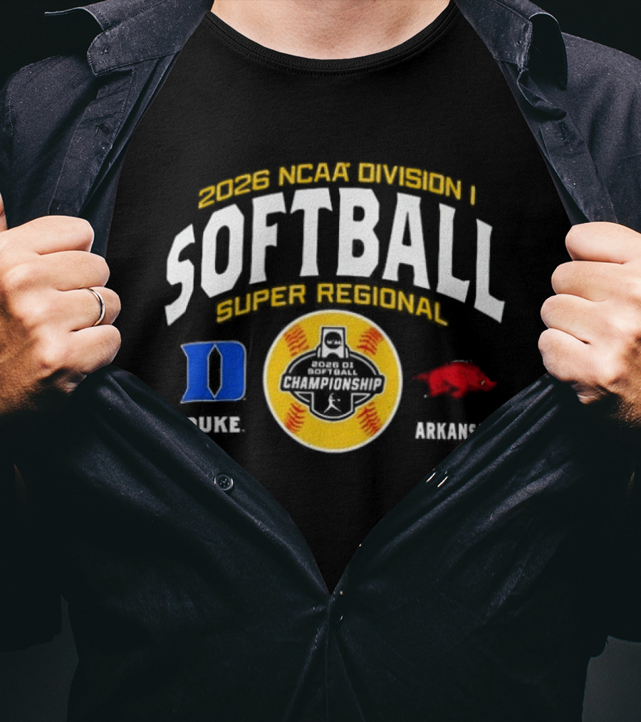 2026 NCAA Division I Softball Super Regional Duke Blue Devils Vs Arkansas Razorbacks T-Shirt