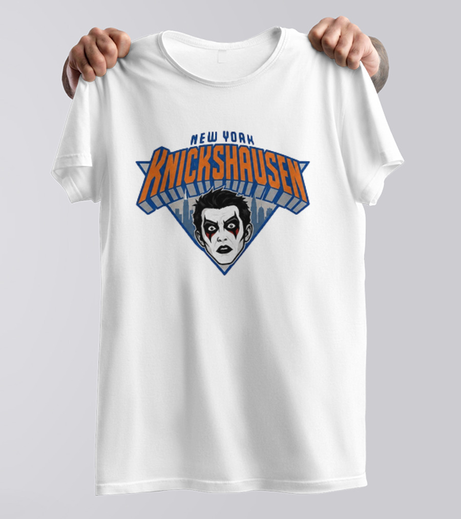 New York Knickshausen Danhausen Face NBA Basketball T-Shirt