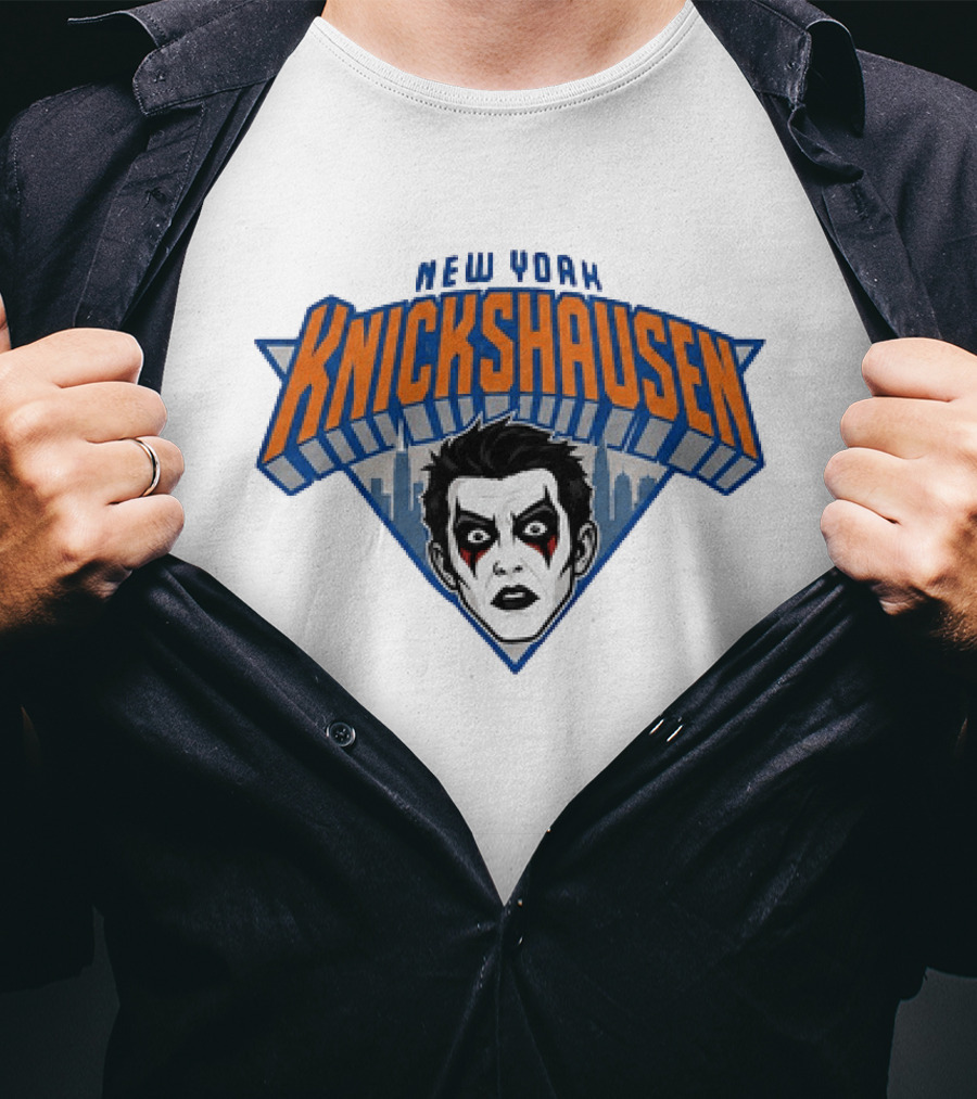 New York Knickshausen Danhausen Face NBA Basketball T-Shirt