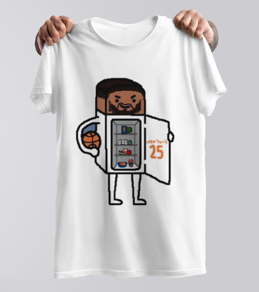 Mikal Bridges Fridge Doodle Knicks Basketball T-Shirt