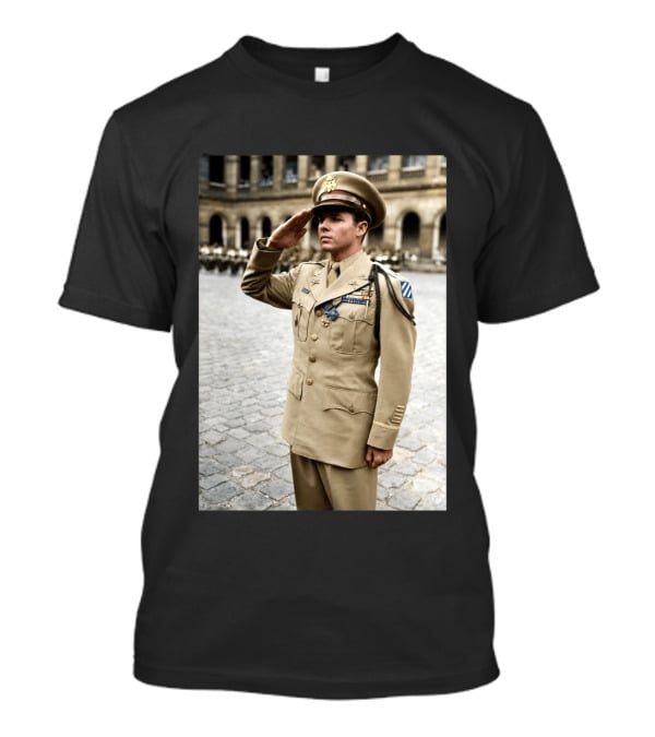 Audie Murphy The Boy Who Wouldn't Die May 28 1971 Plane Crash Hero 45 T-Shirt