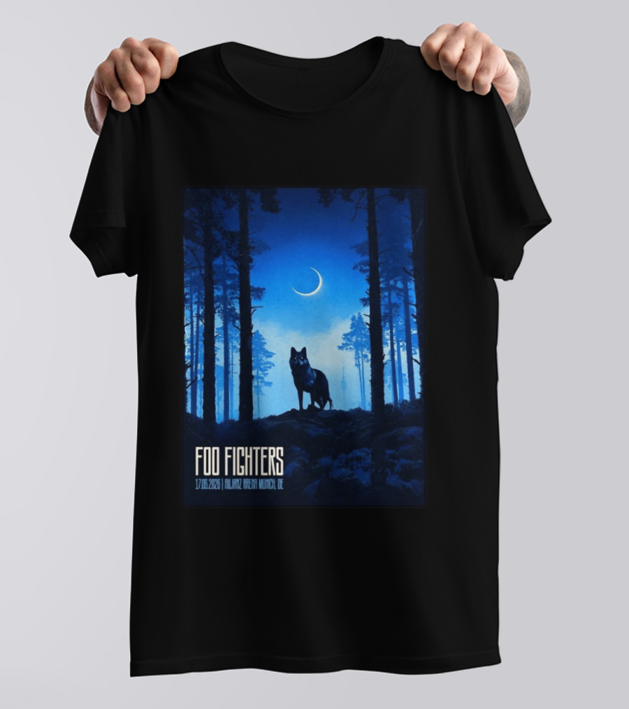 Foo Fighters 17 June 2026 Allianz Arena Munich Germany The Wolf T-Shirt