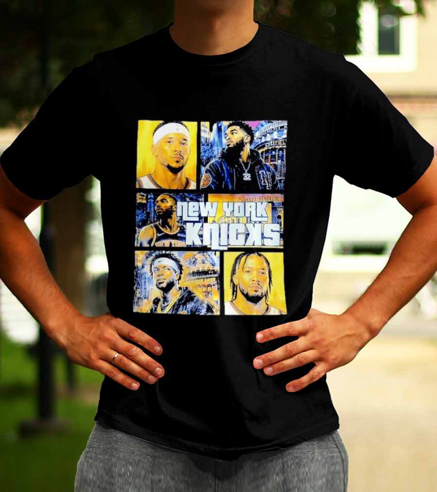New York Knicks Yankee Stadium Cuffel Street Basketball Collaboration T-Shirt