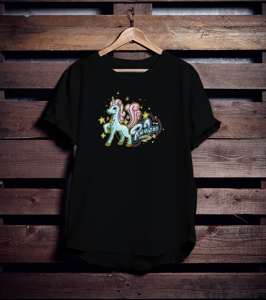 Ranboofashion Unicorn With Stars And Pastel Colors T-Shirt