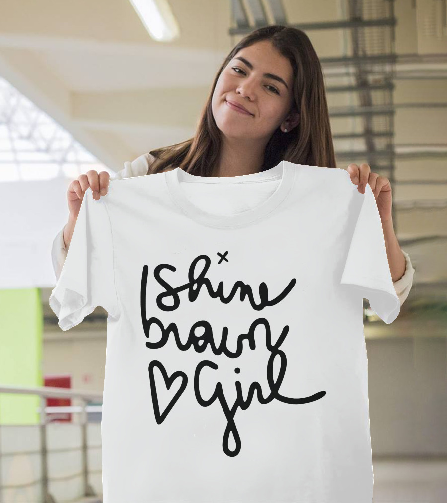 Shine Brown Girl Heart T-Shirt