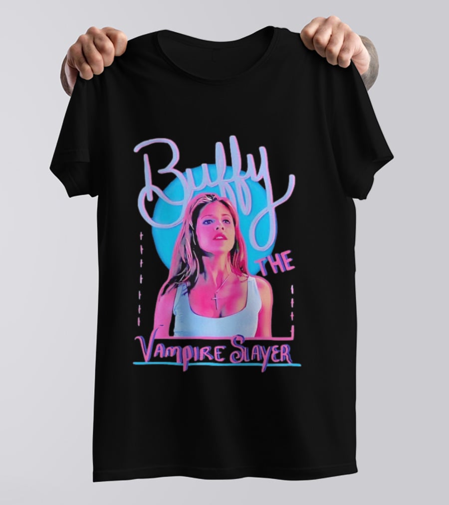 Buffy The Vampire Slayer Sarah Michelle Gellar 90s Nostalgia Fashion Icon Retro 90s T-Shirt