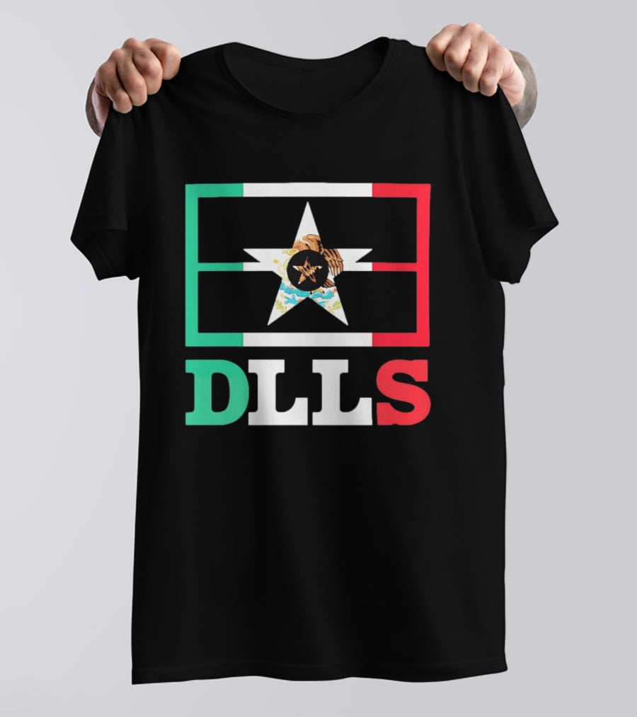Dallas Cowboys DLLS Mexico Flag Star Heritage Pride T-Shirt