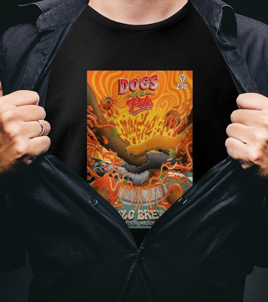 Dogs In A Pile SLO Brew San Luis Obispo June 12 2026 Live Event T-Shirt