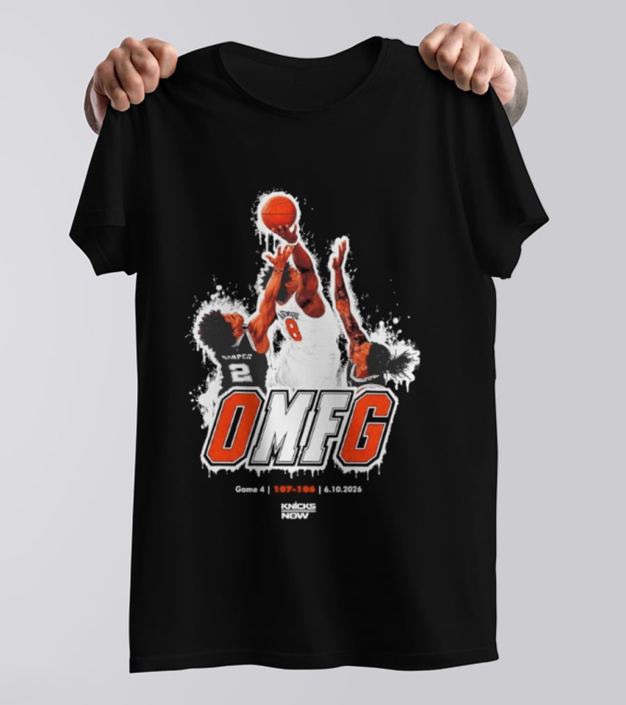 OMFG OG Anunoby New York Knicks Basketball Game 4 107 106 Knicks Now T-Shirt