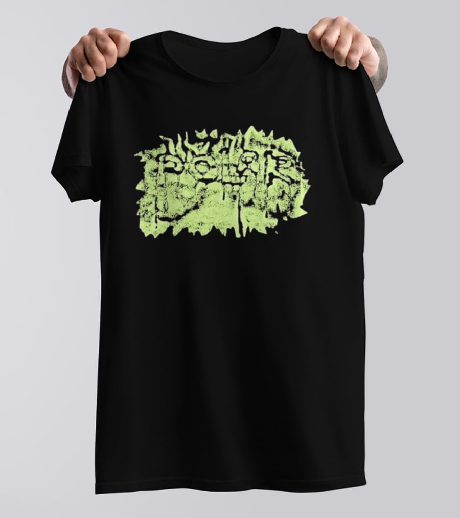 Polar Skate Co Wrinkle Lime Green Distressed T-Shirt