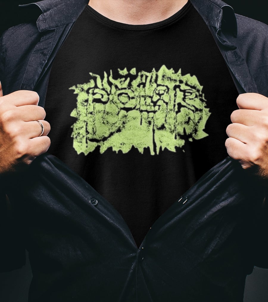 Polar Skate Co Wrinkle Lime Green Distressed T-Shirt