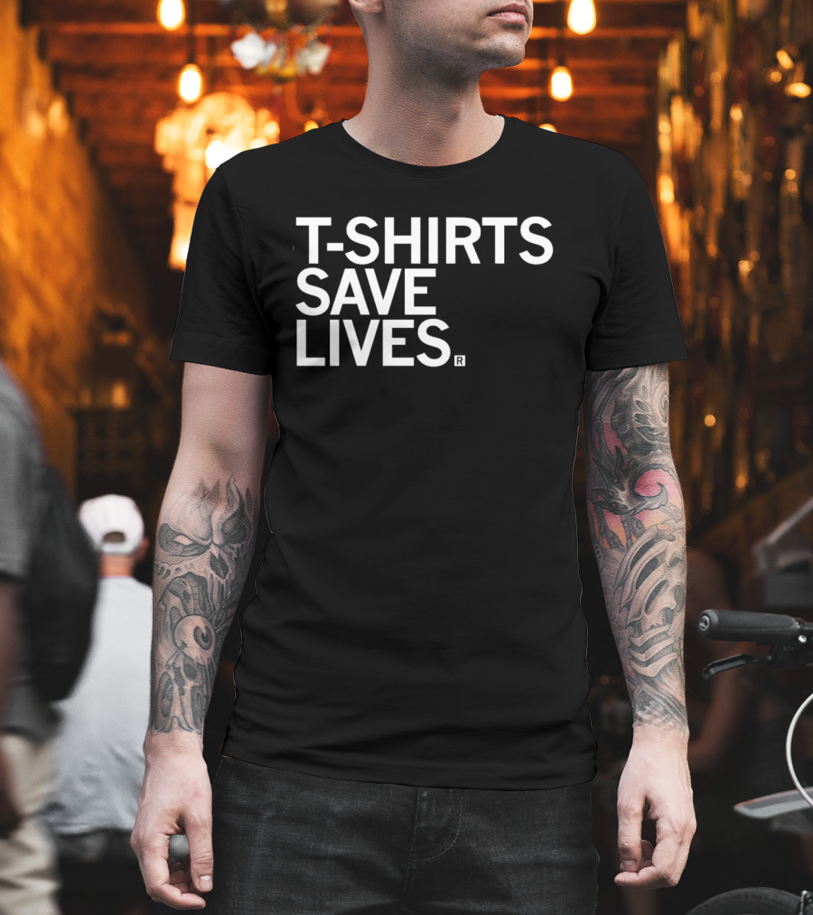 T S Save Lives Blue Humor T-Shirt