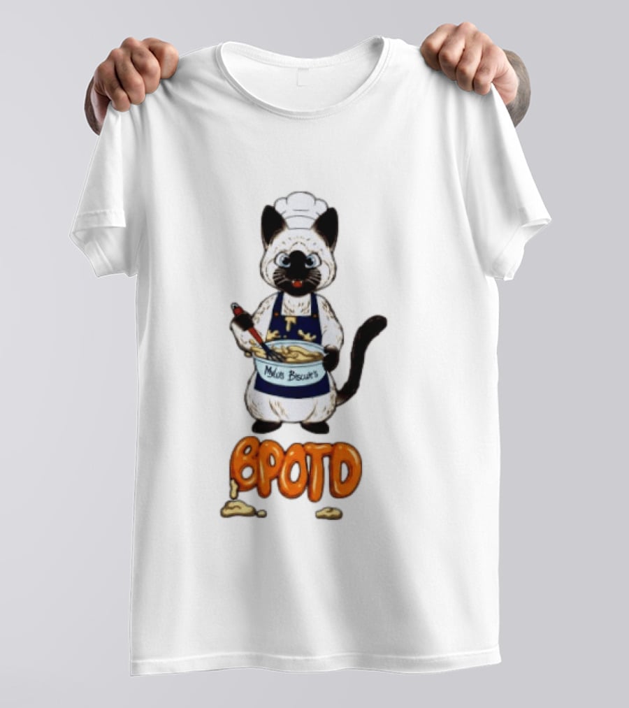 BPOTD Milo's Biscuits Cat Chef Baking T-Shirt