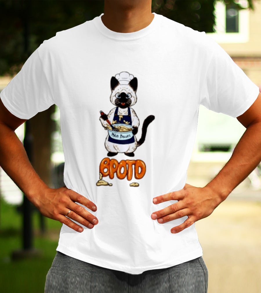BPOTD Milo's Biscuits Cat Chef Baking T-Shirt