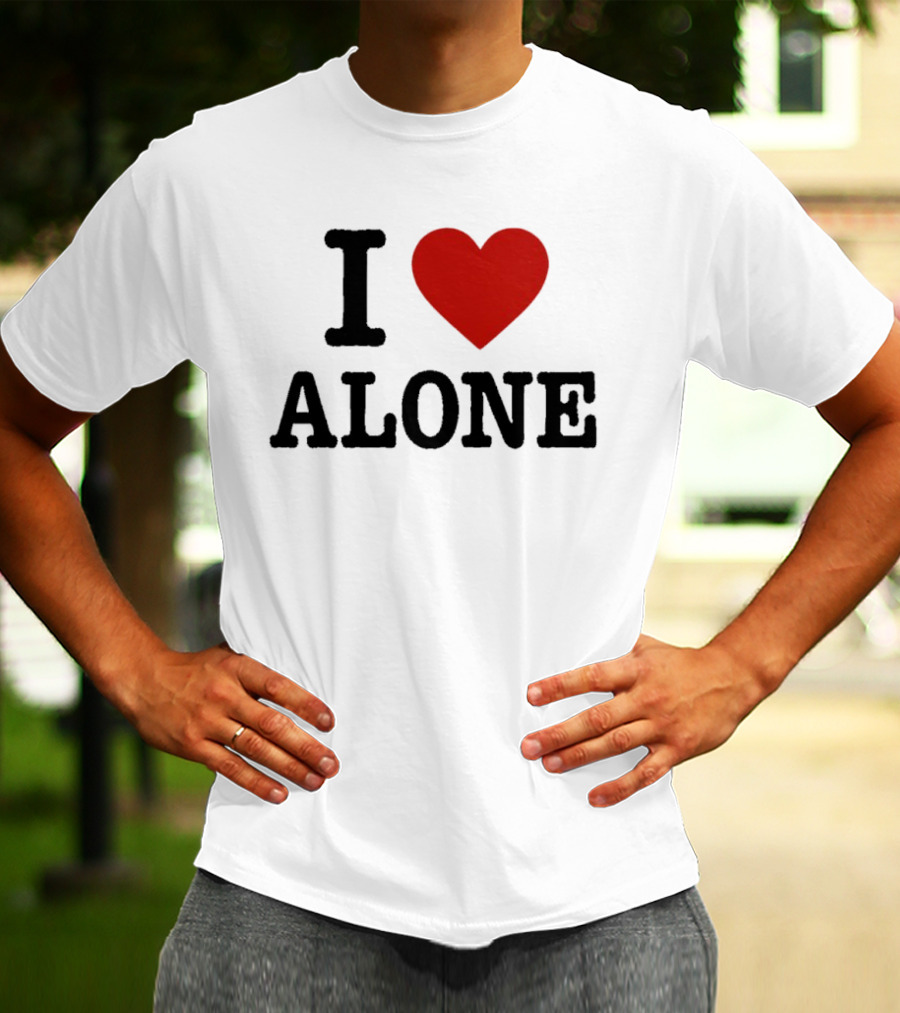 I Love Heart Alone T-Shirt