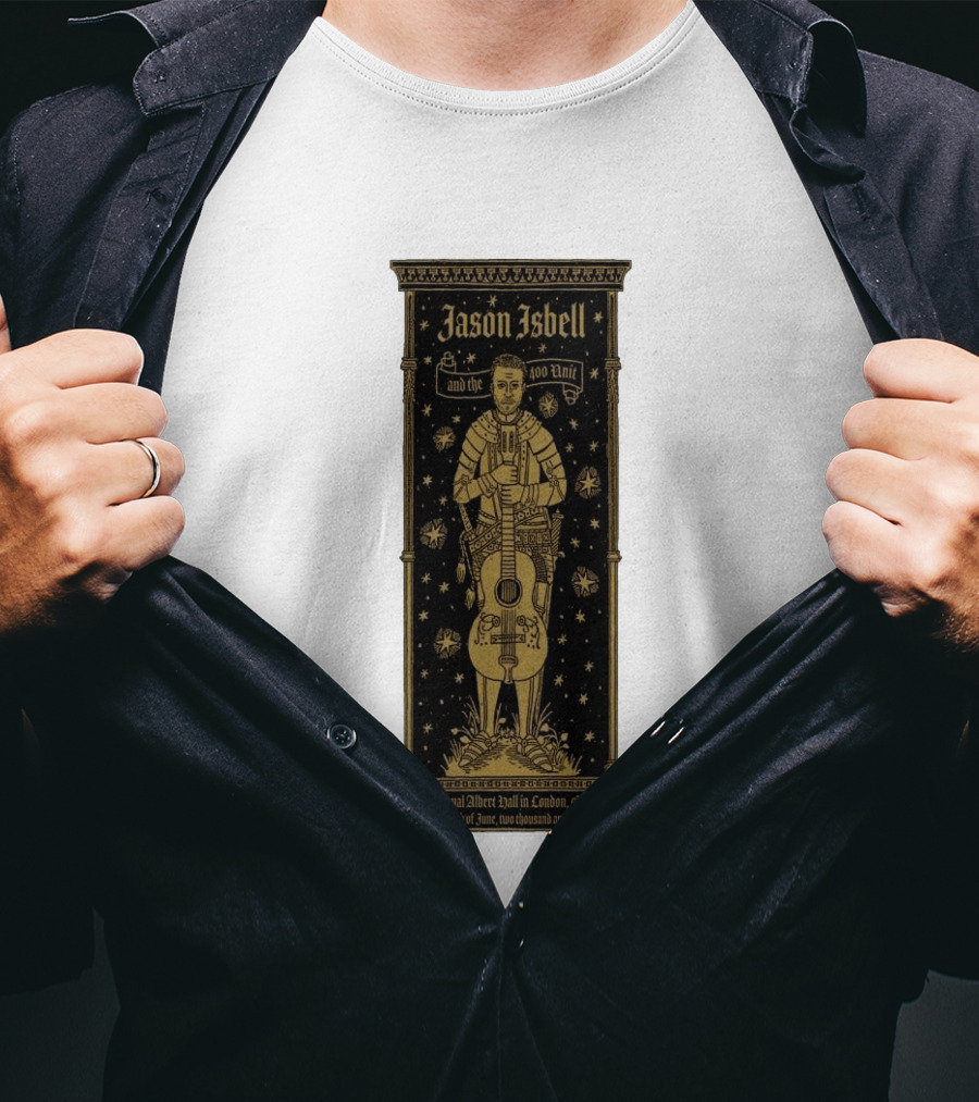 Jason Isbell And The 400 Unit Royal Albert Hall London 11th June 2026 Stars And Guitar T-Shirt