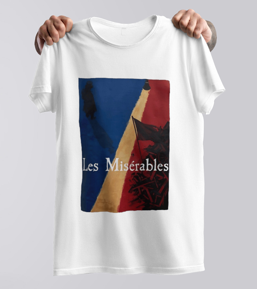 Les Misérables Barricade Tricolor Shadow And Flag Scenery T-Shirt