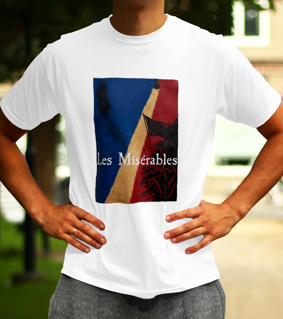 Les Misérables Barricade Tricolor Shadow And Flag Scenery T-Shirt