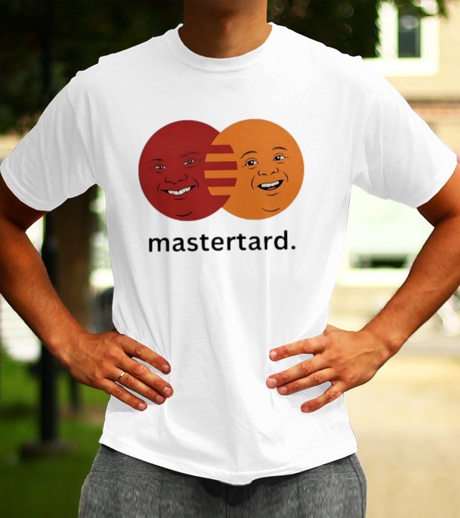 Mastertard Meme Funny Smile Parody Circles T-Shirt
