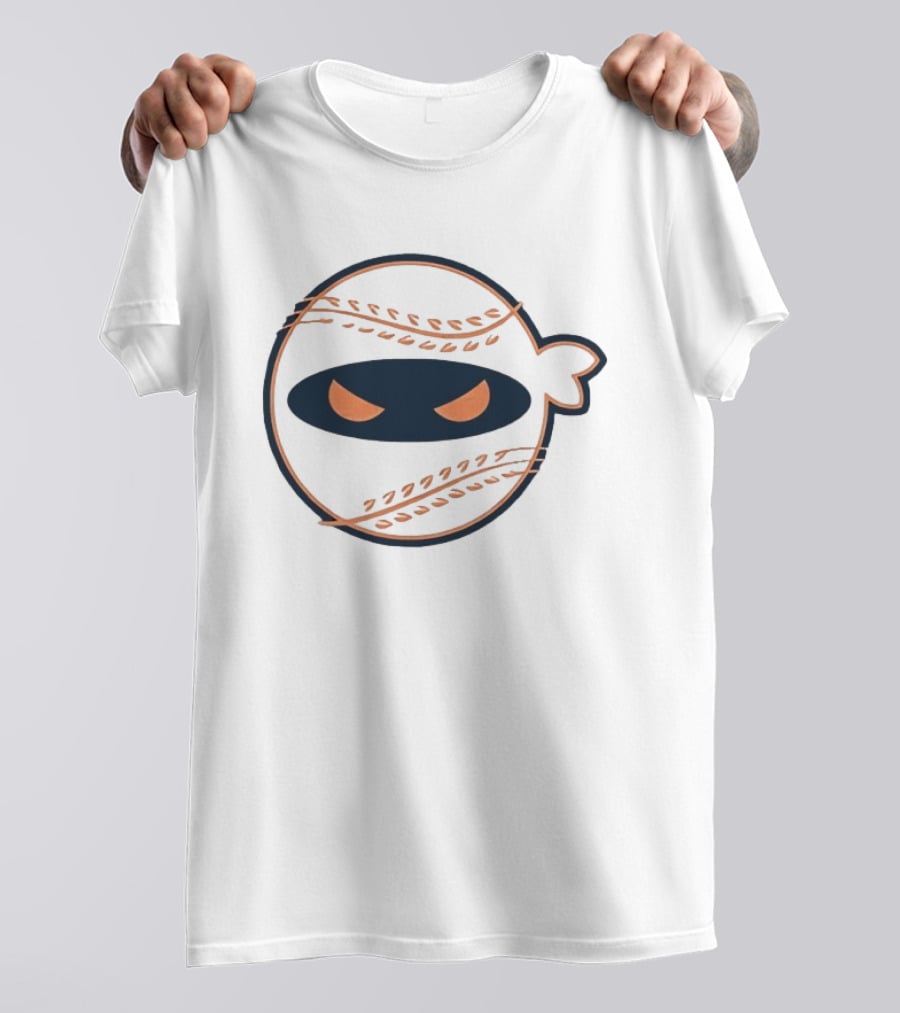 Pitching Ninja Baseball Icon Wisco T-Shirt