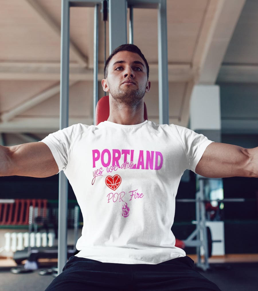 Portland Yes We Are POR Fire Heart T-Shirt