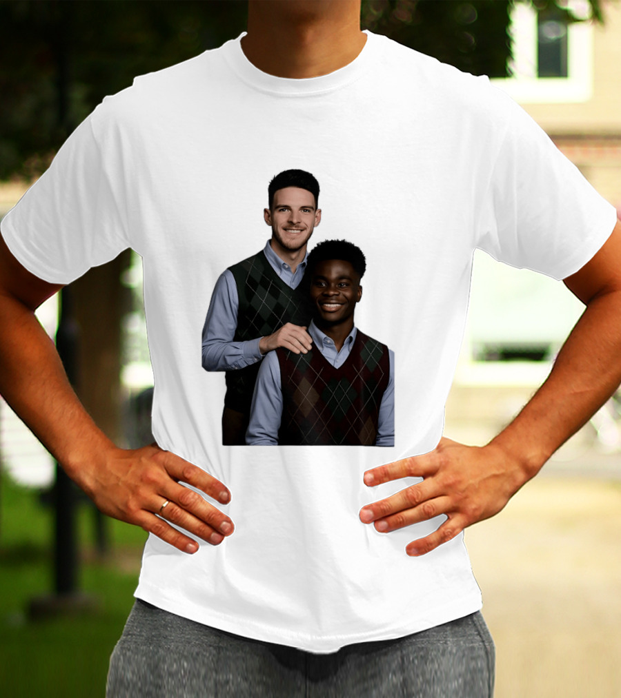 Saka Declan Rice Step Brother Arsenal FC Football Duo T-Shirt