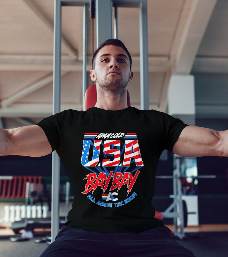Advance USA Bay Bay All About The Boom Red White Blue Star T-Shirt