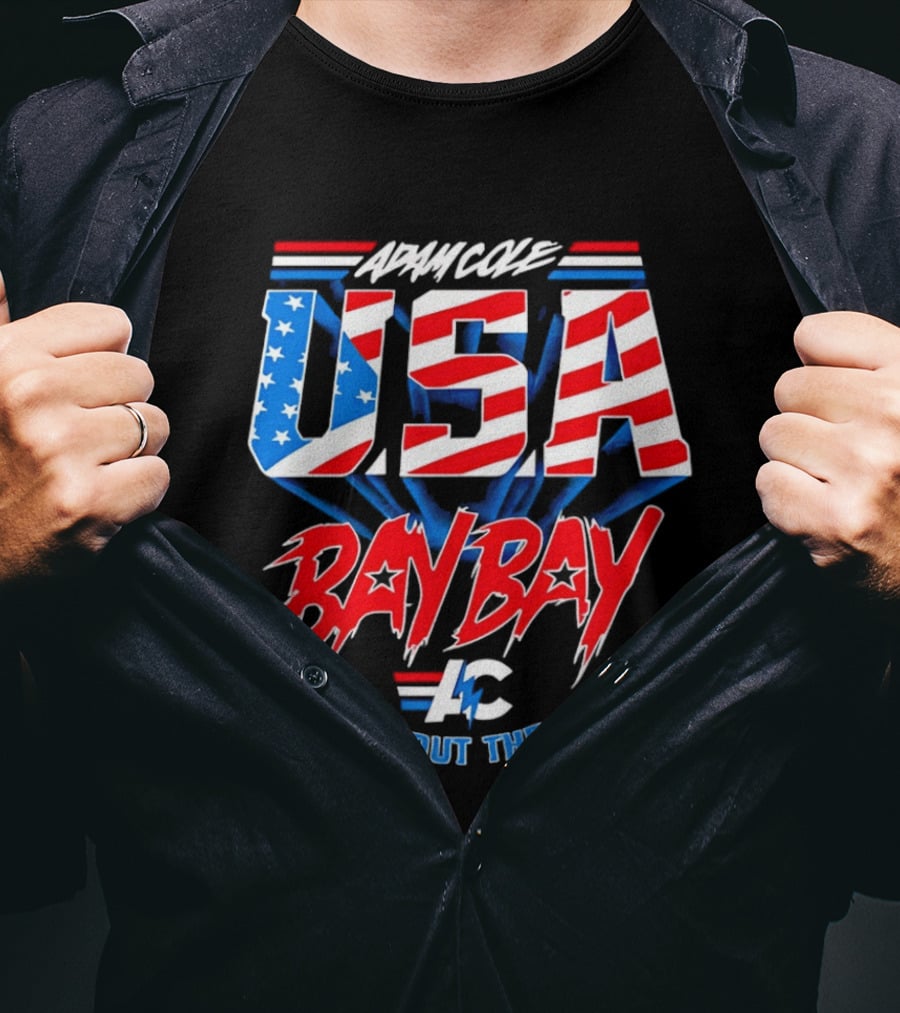 Advance USA Bay Bay All About The Boom Red White Blue Star T-Shirt