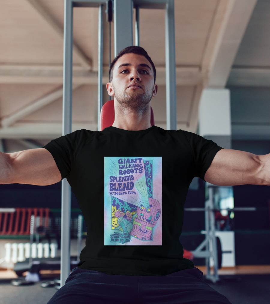 Giant Walking Robots Splendid Blend Desert Furs Cervantes Other Side Denver June 13 2026 T-Shirt