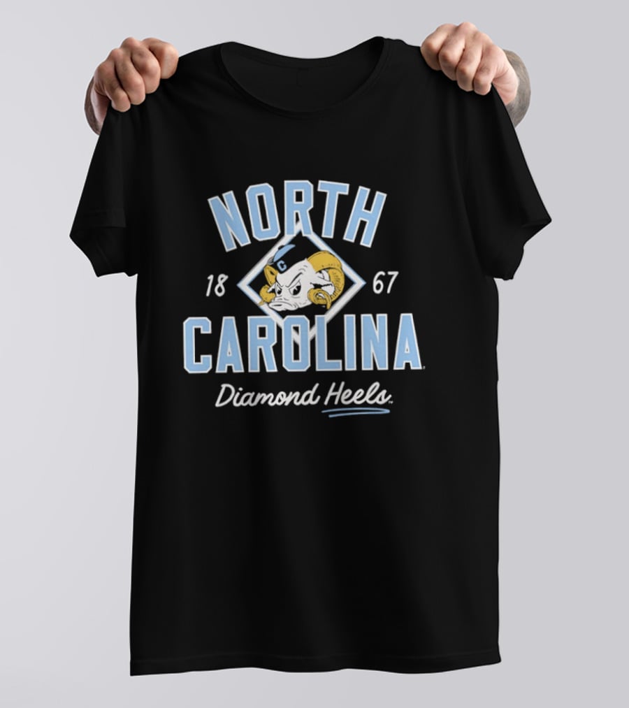 North Carolina Diamond Heels Baseball 1867 T-Shirt