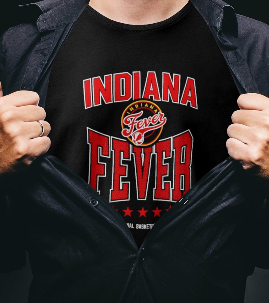 Indiana Fever WNBA Women's National Basketball Association 2026 Starter Center Squeeze T-Shirt