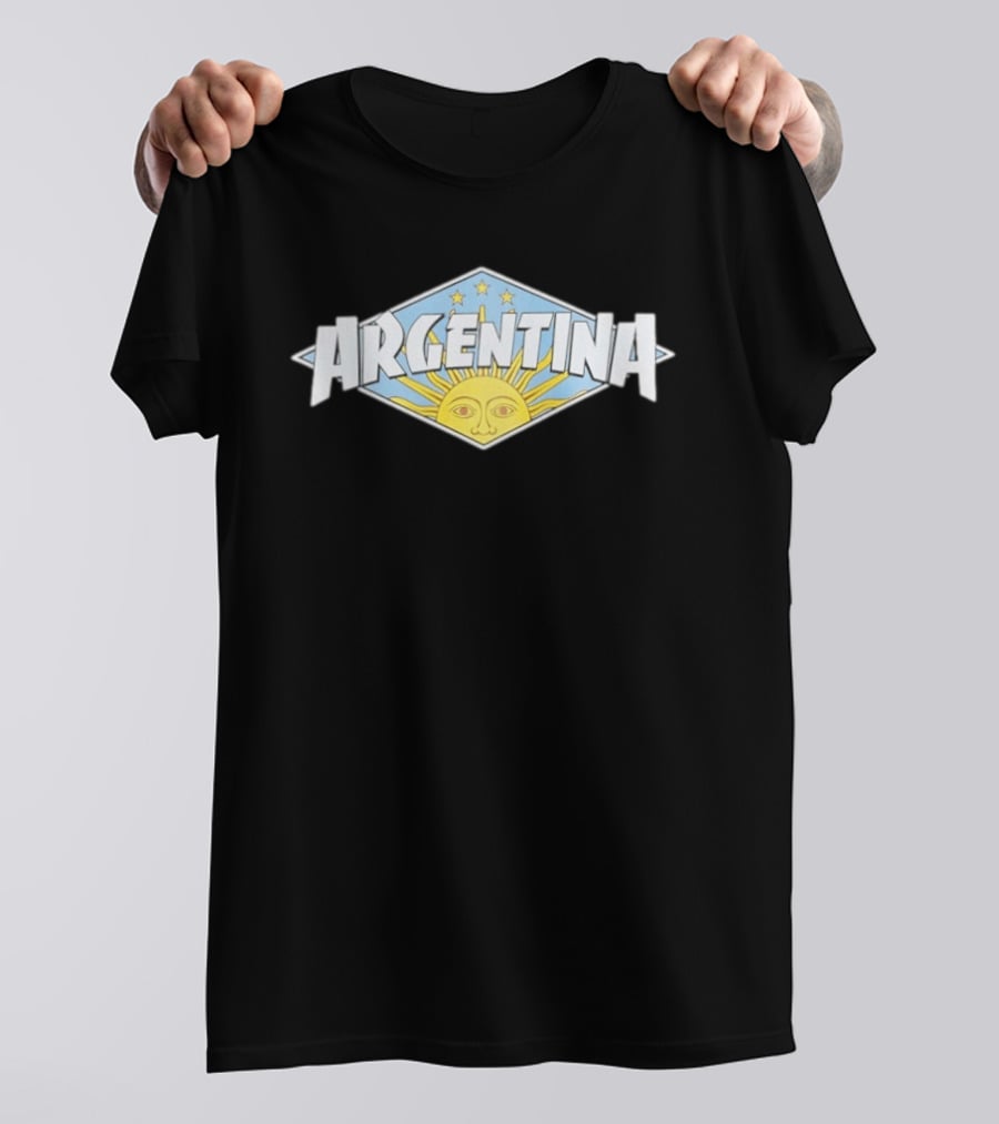 Argentina Sunburst Emblem With Stars T-Shirt