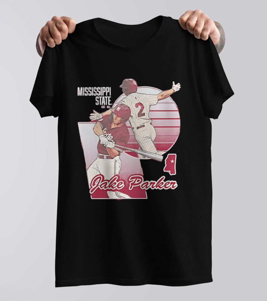 Mississippi State Jake Parker Baseball T-Shirt