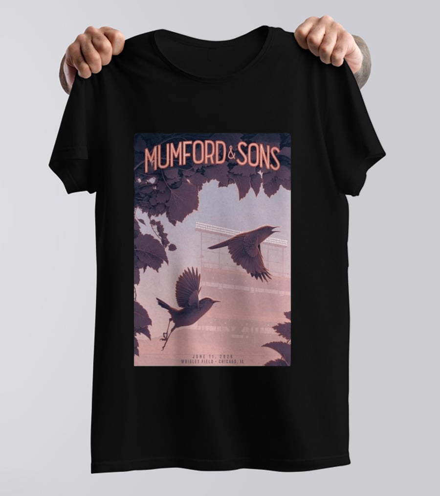 Mumford And Sons Wrigley Field Chicago June 11 2026 T-Shirt