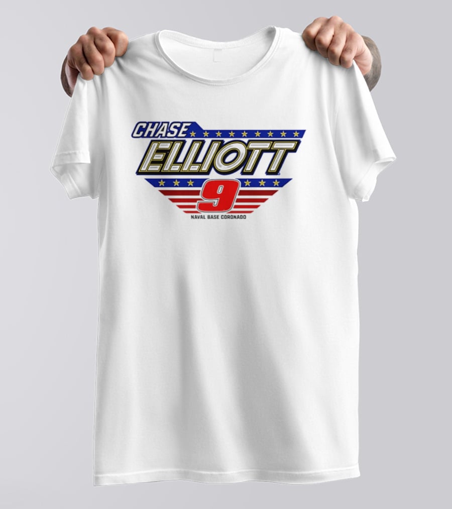 Chase Elliott 9 NAPA NASCAR Stars And Stripes San Diego T-Shirt
