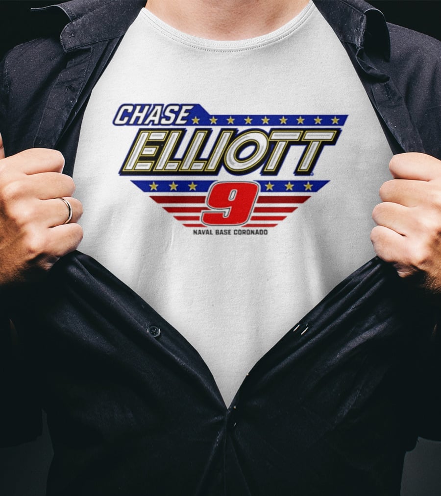 Chase Elliott 9 NAPA NASCAR Stars And Stripes San Diego T-Shirt