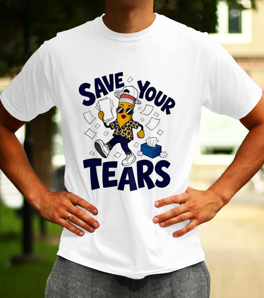 Cleveland Guardians MLB Hot Dog Save Your Tears 2026 Emoji T-Shirt