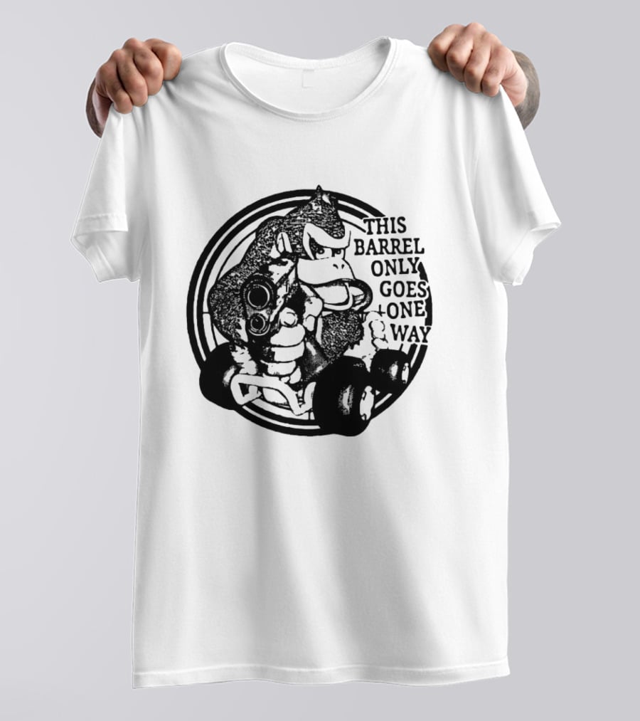 Donkey Kong Country This Barrel Only Goes One Way T-Shirt
