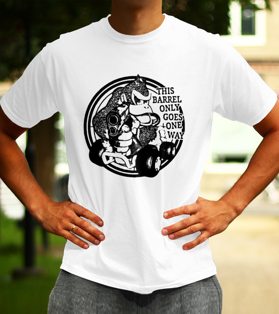 Donkey Kong Country This Barrel Only Goes One Way T-Shirt