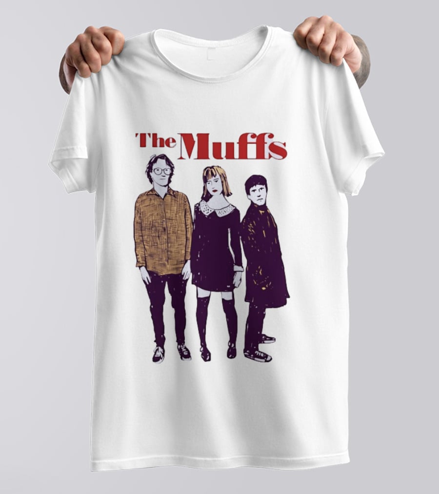 The Muffs Indie Rock Trio Illustrated Concert T-Shirt