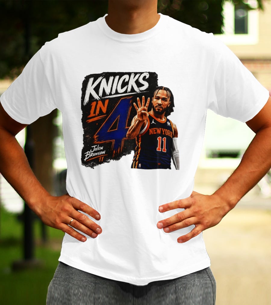 Knicks In 4 Jalen Brunson 11 New York T-Shirt