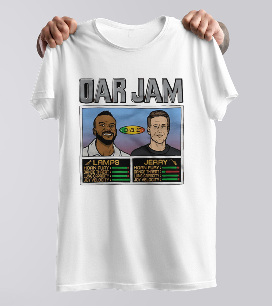 OAR Jam Lamps Jerry Horn Fury Dance Threat Lung Capacity Joy Velocity T-Shirt