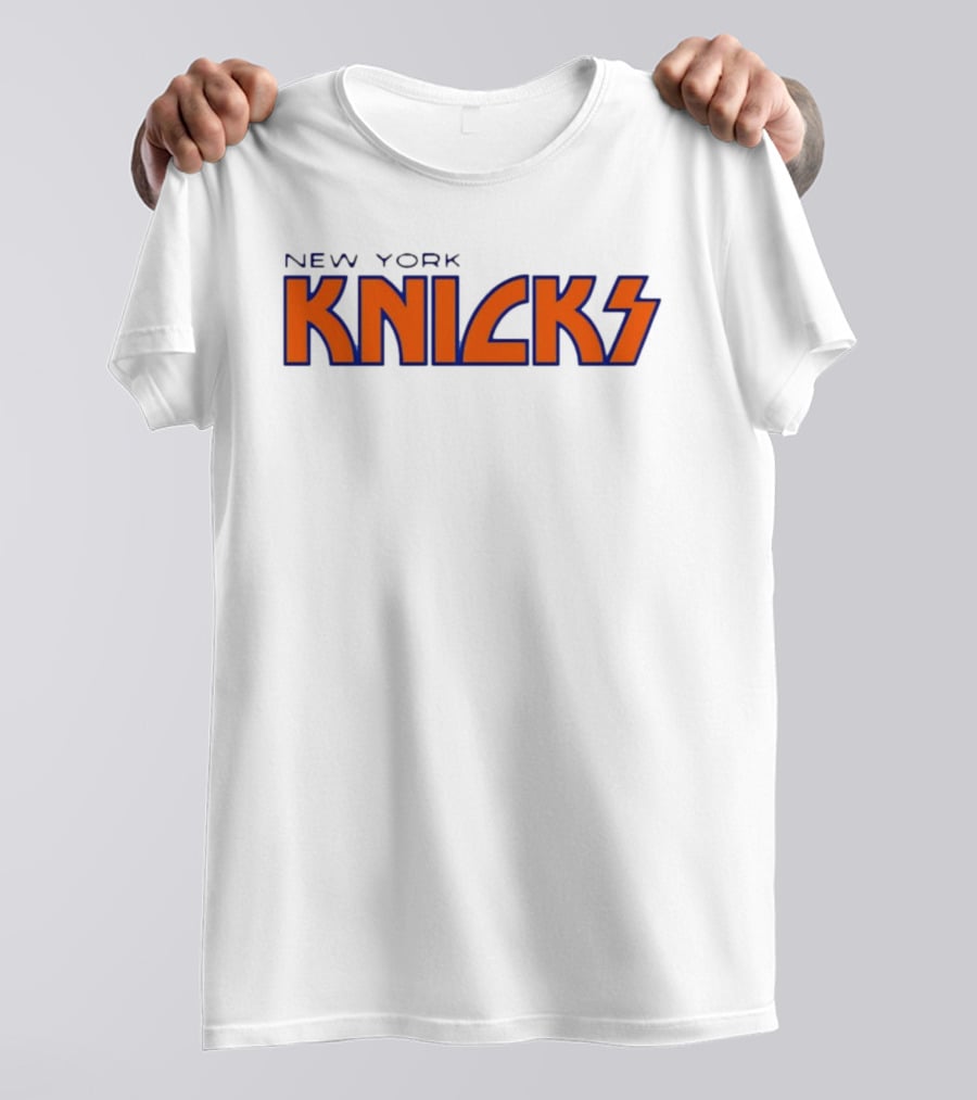 New York Knicks Kiss NBA Team Branding T-Shirt