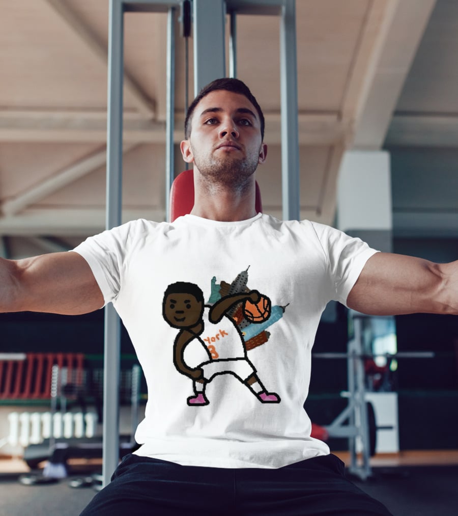 OG Anunoby New York Knicks Basketball Player Skyline T-Shirt