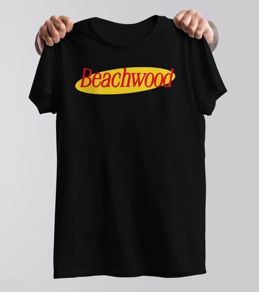 Beachwood Seinfeld Yellow Oval Red T-Shirt